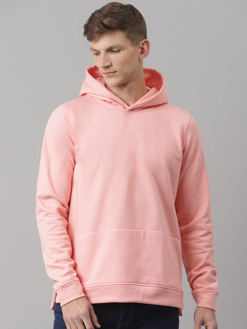 

House of Mool Men Peach-Coloured Hooded Sweatshirt