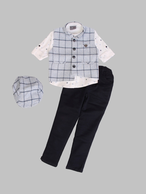 

Dapper dudes Boys Blue Clothing Set