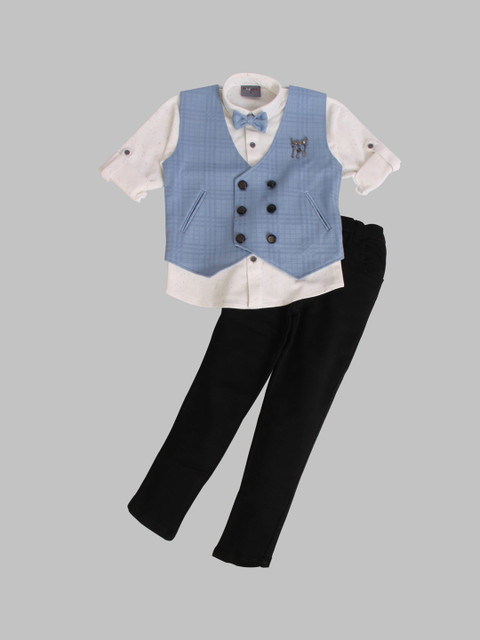 

Dapper dudes Boys Blue Clothing Set