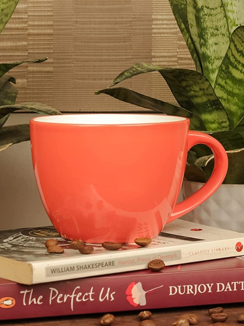 

Femora Red Solid Glass Glossy Cups Set of Cups and Mugs