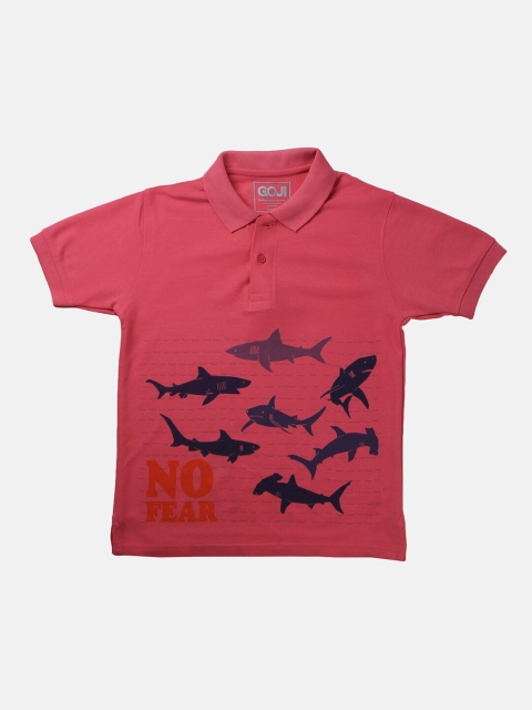 

GOJI Boys Pink High Neck T-shirt