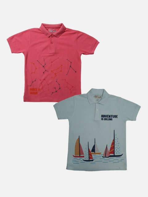 

GOJI Kids Assorted Printed Polo Collar T-shirt