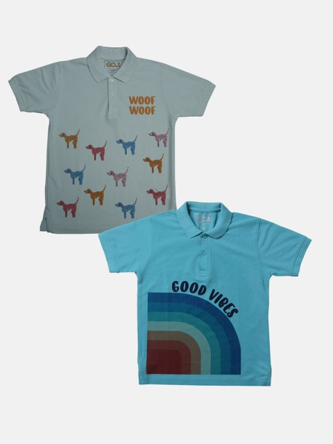 

GOJI Kids Assorted Printed Polo Collar T-shirt