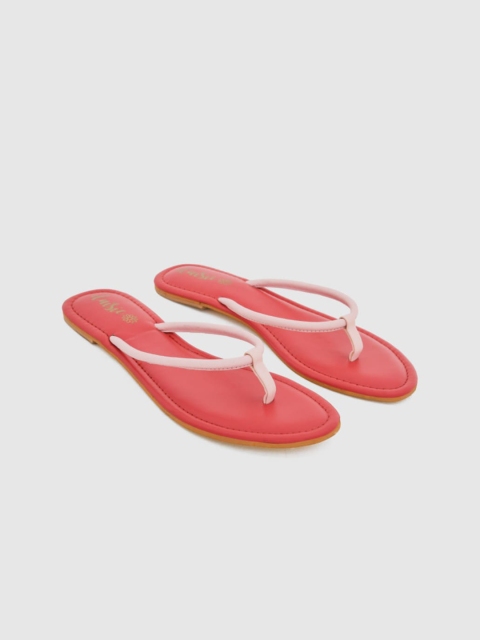 

daisie Women Red Open Toe Flats