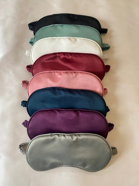 

Lushomes Set Of 2 Pink Solid Eyemask With Pouch