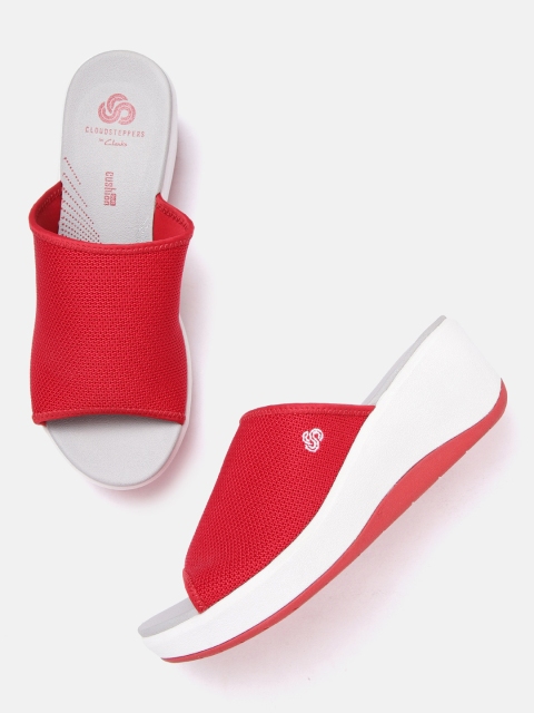 

Clarks Women Red Solid Wedge Heels