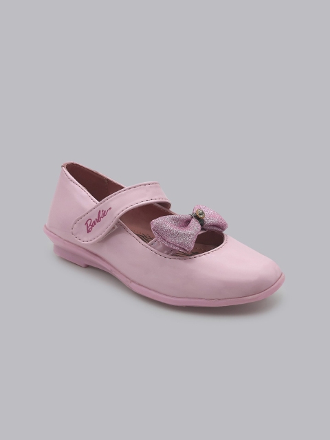 

Kids Ville Girls Pink Printed Bows Flats