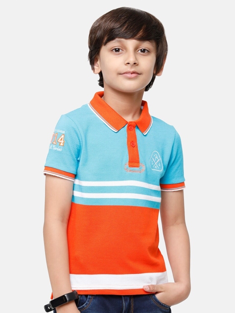 

CP BRO Boys Multicoloured V-Neck Applique Slim Fit T-shirt, Multi