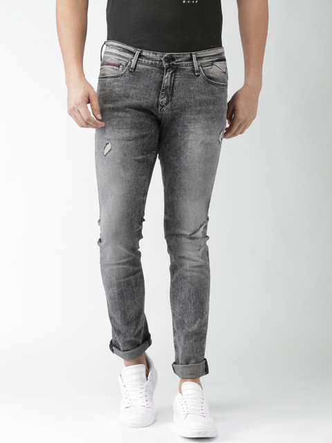 

Tommy Hilfiger Men Grey Skinny Fit Jeans, Black