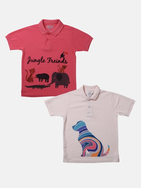 

GOJI Kids Assorted Printed Henley Neck T-shirt