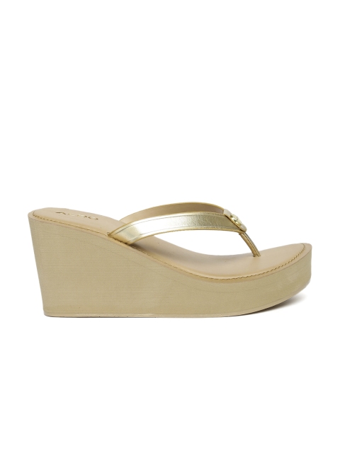 

ALDO Women Gold-Toned Solid Wedges