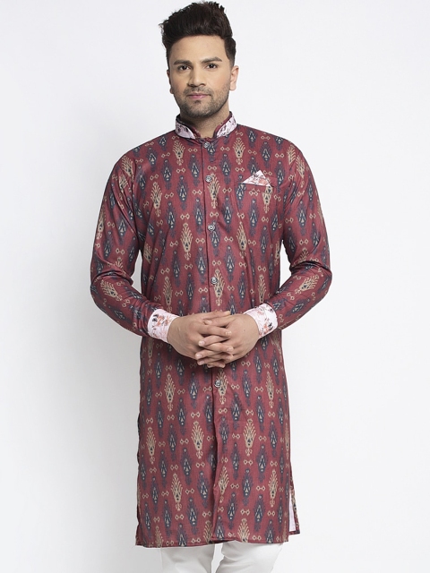 

Benstoke Men Multicoloured Thread Work Kurta, Multi