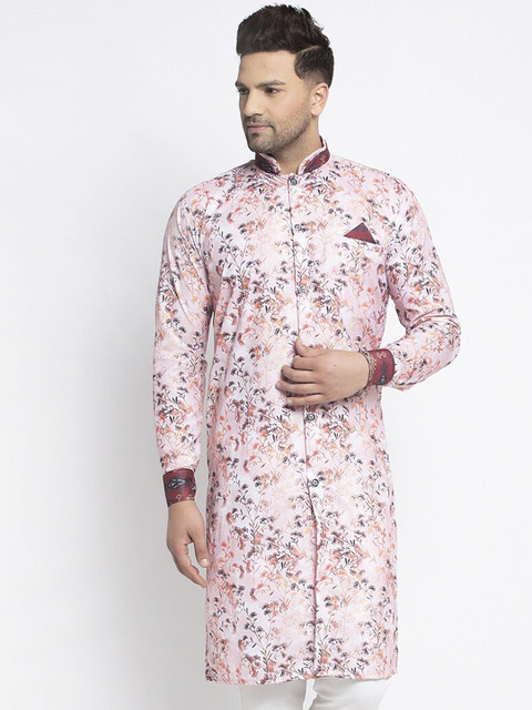 

Benstoke Men Multicoloured Floral Printed Kurta, Multi