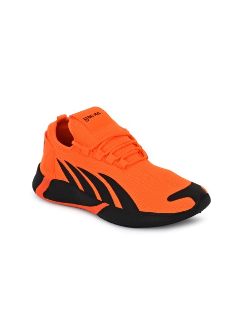 

Big Fox Men Orange Colourblocked Sneakers