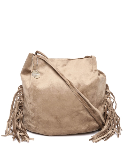 

Lino Perros Brown Fringed Sling Bag