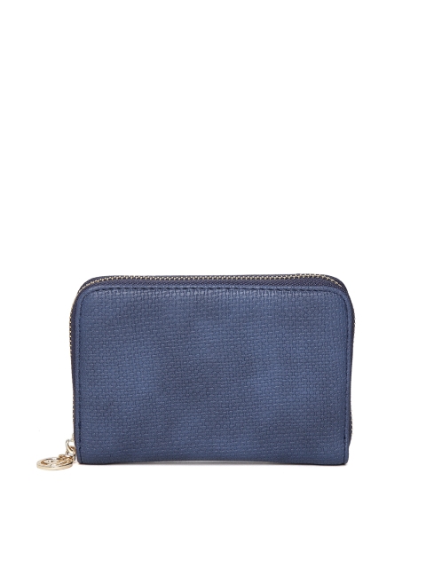 

Lino Perros Women Blue Zip-Around Wallet