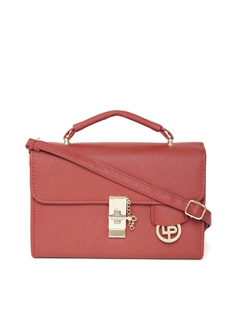 

Lino Perros Red Satchel with Sling Strap