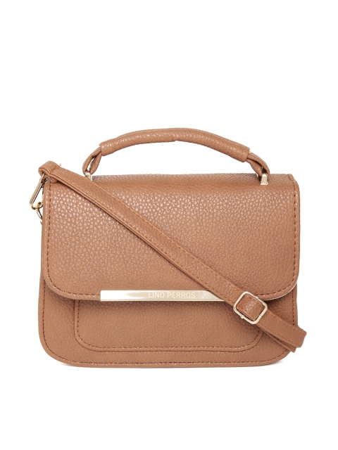 

Lino Perros Brown Satchel with Sling Strap