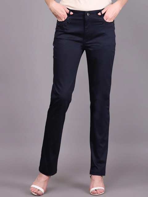 

Lakshita Women Navy Blue Original Trousers