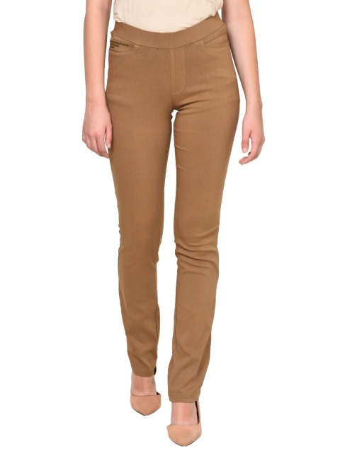 

Lakshita Women Beige Solid Skinny-Fit Jeggings