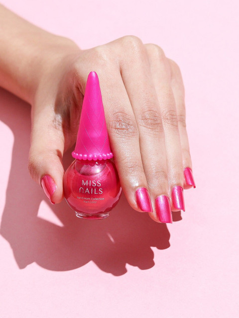 

MISS NAILS Ice Cream Collection Non Toxic Long Lasting Nail Polish Gelat-too Chic 10 ml, Multi
