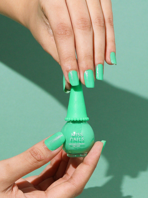 

MISS NAILS Ice Cream Collection Long Lasting Nail Polish - Pista-ciao Bella, Multi