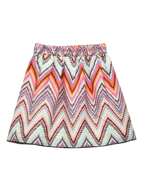 

Hopscotch Girls Multi Colored A-Line Midi Skirts