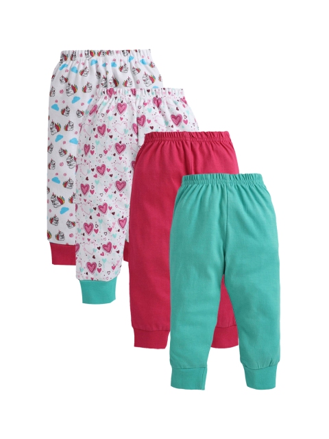 

Hopscotch Boys Pack Of 4 Cotton Track Pants, Pink