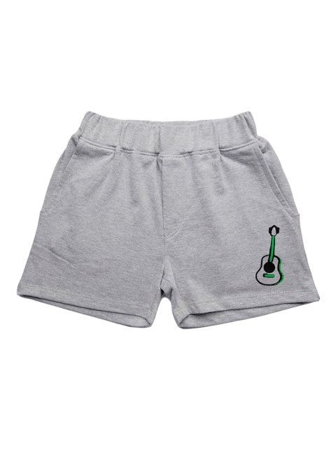 

Hopscotch Boys Grey Printed Shorts