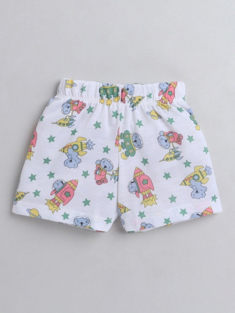 

Hopscotch Girls Multicoloured Conversational Printed Shorts, Multi