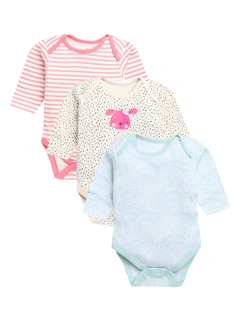 

Hopscotch Infant Pack Of 3 Printed Bodysuit, Multi