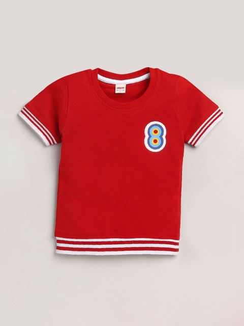 

Hopscotch Boys Red Applique T-shirt