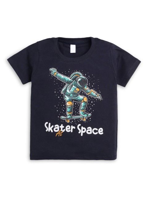 

Hopscotch Boys Blue V-Neck T-shirt
