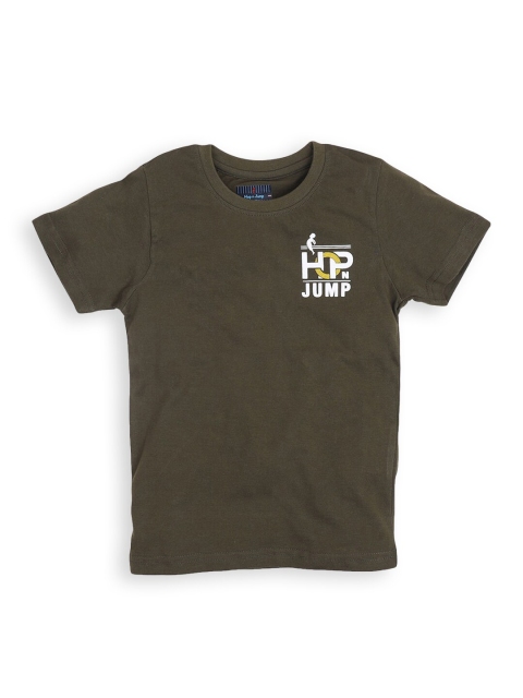 

Hopscotch Boys Green Applique T-shirt