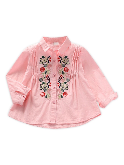 

Hopscotch Girls Pink Casual Shirt