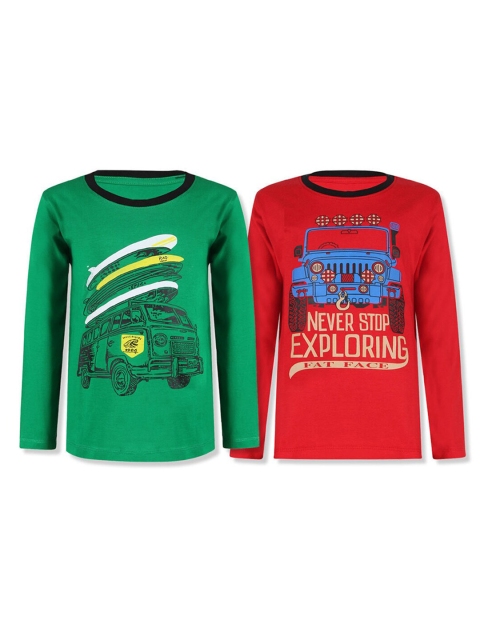 

Hopscotch Boys Multicoloured 2 Printed Applique T-shirt, Multi