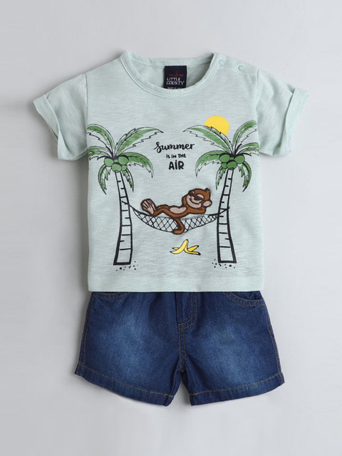 

Hopscotch Boys Green Clothing Set