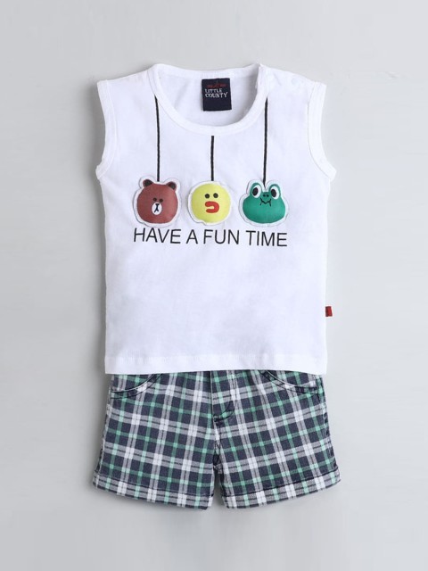 

Hopscotch Boys White Clothing Set