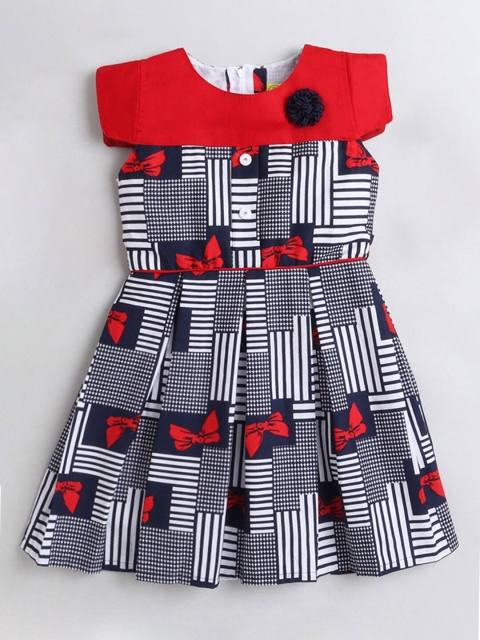 

Hopscotch Red A-Line Dress