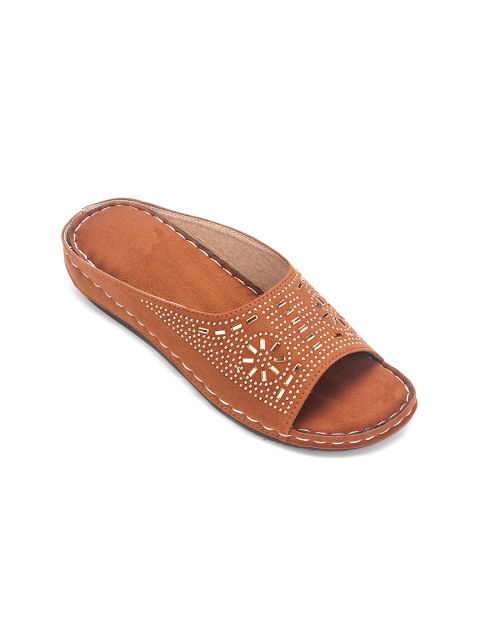 

Myra Brown Suede Wedge Peep Toes with Laser Cuts