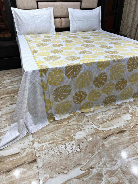

Pure Decor Unisex Yellow Bedsheets