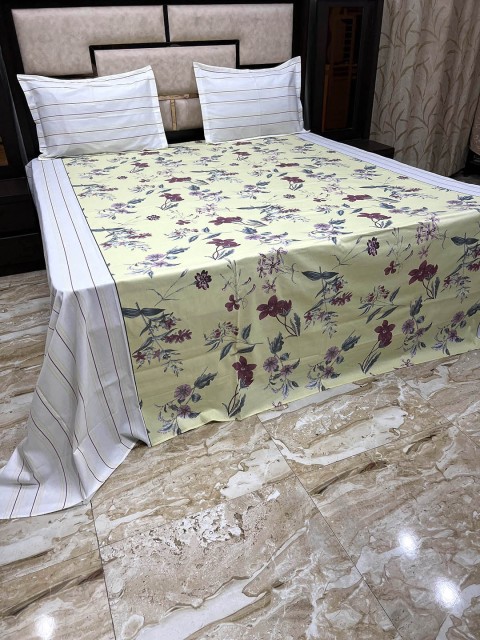 

Pure Decor Unisex Yellow Bedsheets