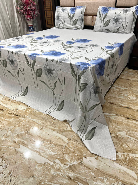 

Pure Decor Unisex Blue Bedsheets