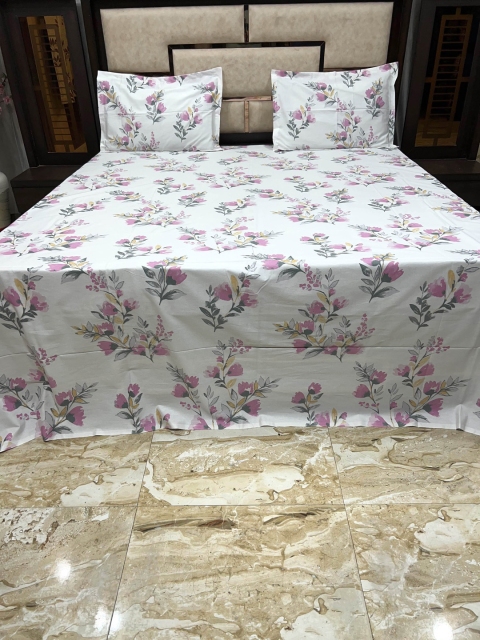 

Pure Decor Unisex Pink Bedsheets