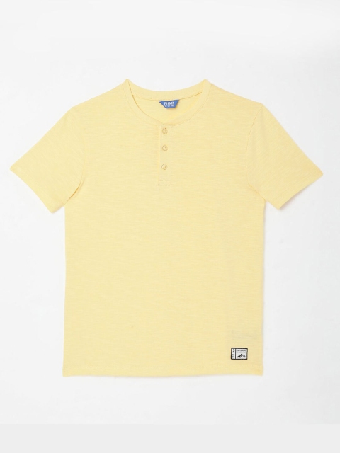 

R&B Boys Yellow Raw Edge T-shirt