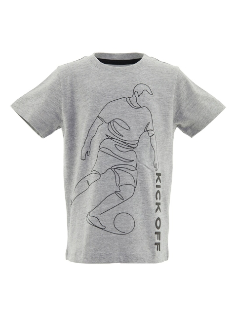 

R&B Boys Grey Printed T-shirt