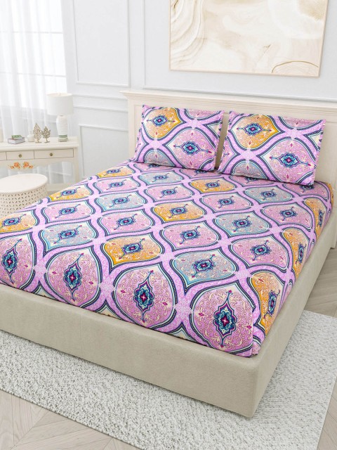 

BOMBAY DYEING Unisex Multi Bedsheets, Pink