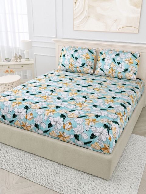 

BOMBAY DYEING Unisex Multi Bedsheets, Blue