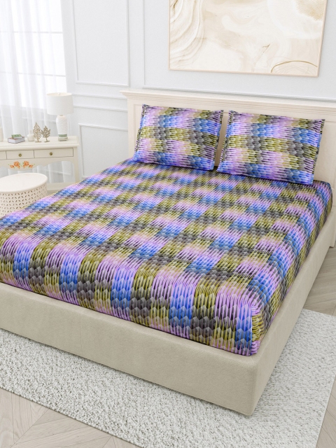 

BOMBAY DYEING Unisex Multi Bedsheets, Purple