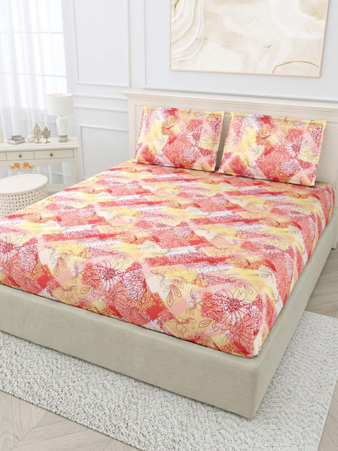 

BOMBAY DYEING Unisex Multi Bedsheets, White